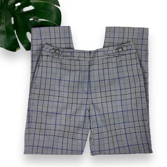 Halogen Grey Plaid Slim Fit Ankle Pants - Picture 3 of 11